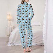 Load image into Gallery viewer, Basset Hound Pajamas for Women - XL Available - Yes I Love Black, Red and White Basset Hounds-Pajamas-Apparel,Basset Hound,Dog Mom Gifts,Pajamas-5