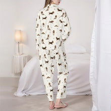 Load image into Gallery viewer, Basset Hound Pajamas for Women - XL Available - Yes I Love Tri Color Basset Hounds-Pajamas-Apparel,Basset Hound,Dog Mom Gifts,Pajamas-6