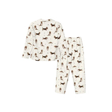 Load image into Gallery viewer, Basset Hound Pajamas for Women - XL Available - Yes I Love Tri Color Basset Hounds-Pajamas-Apparel,Basset Hound,Dog Mom Gifts,Pajamas-8