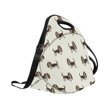 Load image into Gallery viewer, Basset Hound Parade Neoprene Lunch Bag-2