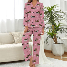 Load image into Gallery viewer, Basset Hound Parade Pajamas Set for Women-8