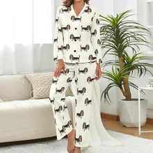 Load image into Gallery viewer, Basset Hound Parade Pajamas Set for Women-5