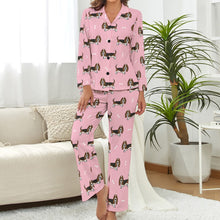 Load image into Gallery viewer, Basset Hound Parade Pajamas Set for Women-7