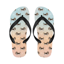 Load image into Gallery viewer, Basset Hound Parade Unisex Slippers - 7 Gradients-12