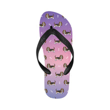 Load image into Gallery viewer, Basset Hound Parade Unisex Slippers - 7 Gradients-13