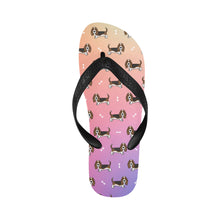 Load image into Gallery viewer, Basset Hound Parade Unisex Slippers - 7 Gradients-14
