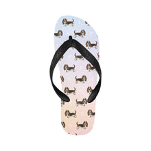 Load image into Gallery viewer, Basset Hound Parade Unisex Slippers - 7 Gradients-18