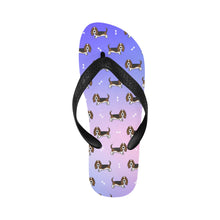 Load image into Gallery viewer, Basset Hound Parade Unisex Slippers - 7 Gradients-5