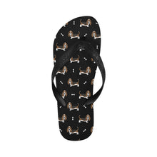 Load image into Gallery viewer, Basset Hound Parade Unisex Slippers - 7 Gradients-Black-S-23