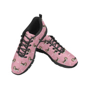 Basset Hound Parade Women's Breathable Sneakers-15