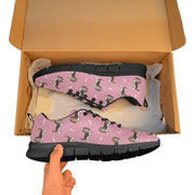 Basset Hound Parade Women's Breathable Sneakers-22