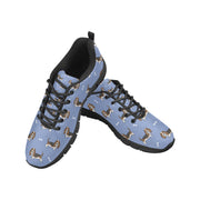 Basset Hound Parade Women's Breathable Sneakers-27