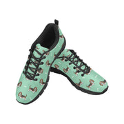 Basset Hound Parade Women's Breathable Sneakers-33