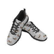 Basset Hound Parade Women's Breathable Sneakers-45
