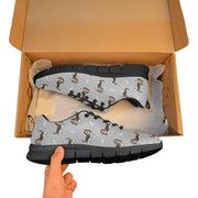 Basset Hound Parade Women's Breathable Sneakers-47