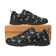 Basset Hound Parade Women's Breathable Sneakers-50