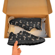 Basset Hound Parade Women's Breathable Sneakers-53