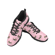 Basset Hound Parade Women's Breathable Sneakers-9