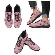 Load image into Gallery viewer, Basset Hound Parade Women&#39;s Breathable Sneakers-PaleVioletRed-US13-10