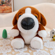 Load image into Gallery viewer, Basset Hound Plush Toy - Cutest Sitting Button Nose Basset Hound-3