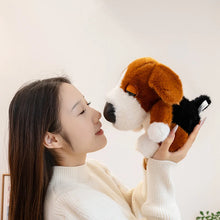 Load image into Gallery viewer, Basset Hound Plush Toy - Cutest Sitting Button Nose Basset Hound-4