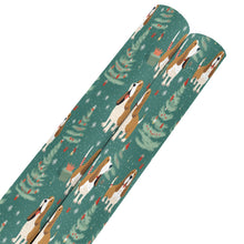 Load image into Gallery viewer, Basset Hounds Christmas Bounds Gift Wrapping Paper - 2 Rolls-Christmas Ornament-Basset Hound,Christmas,Wrapping Paper-Basset Hound-ONE SIZE-5