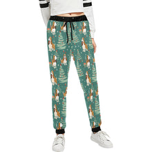 Load image into Gallery viewer, Basset Hounds Christmas Bounds Unisex Sweatpants-Apparel-Apparel, Basset Hound, Christmas, Dog Dad Gifts, Dog Mom Gifts, Pajamas-XS-1