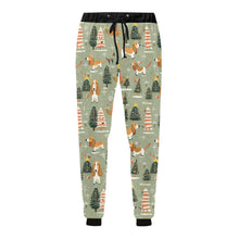 Load image into Gallery viewer, Basset Hounds Christmas Holiday Unisex Sweatpants-Apparel-Apparel, Basset Hound, Christmas, Dog Dad Gifts, Dog Mom Gifts, Pajamas-4