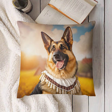 Load image into Gallery viewer, Bavarian Bliss German Shepherd Plush Pillow Case-Cushion Cover-Dog Dad Gifts, Dog Mom Gifts, German Shepherd, Home Decor, Pillows-4