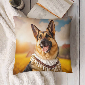 Bavarian Bliss German Shepherd Plush Pillow Case-Cushion Cover-Dog Dad Gifts, Dog Mom Gifts, German Shepherd, Home Decor, Pillows-4