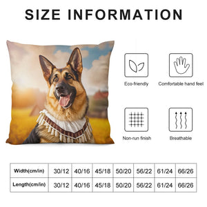 Bavarian Bliss German Shepherd Plush Pillow Case-Cushion Cover-Dog Dad Gifts, Dog Mom Gifts, German Shepherd, Home Decor, Pillows-6