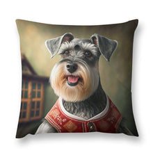 Load image into Gallery viewer, Bavarian Bliss Schnauzer Plush Pillow Case-Cushion Cover-Dog Dad Gifts, Dog Mom Gifts, Home Decor, Pillows, Schnauzer-3