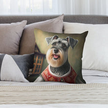 Load image into Gallery viewer, Bavarian Bliss Schnauzer Plush Pillow Case-Cushion Cover-Dog Dad Gifts, Dog Mom Gifts, Home Decor, Pillows, Schnauzer-8