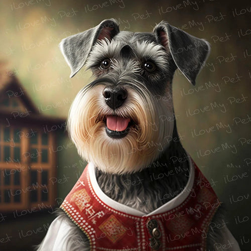 Bavarian Bliss Schnauzer Wall Art Poster