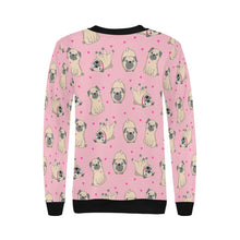 Load image into Gallery viewer, Pink Hearts Pug Love Women&#39;s Sweatshirt - 4 Colors-Apparel-Apparel, Pug, Sweatshirt-9