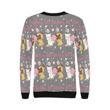 Load image into Gallery viewer, Be Happy Pug Love Women&#39;s Sweatshirt-Apparel-Apparel, Pug, Sweatshirt-6