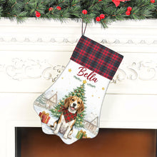 Load image into Gallery viewer, Beagle Christmas Stocking - Home for the Holidays - Personalize with Photo and Name-Christmas Ornament-Christmas,Christmas Stocking,Personalize Artwork-6