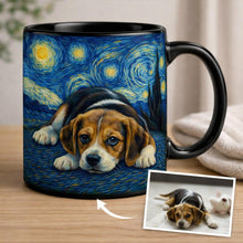 Load image into Gallery viewer, Personalized Starry Night Artwork Beagle Coffee Mug-Mug-Beagle,Dog Dad Gifts,Dog Memorial Gifts,Dog Mom Gifts,Mugs,Personalize Artwork-10