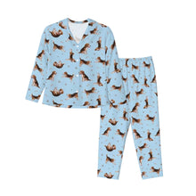 Load image into Gallery viewer, Beagle Pajamas for Women - XL Available - Beagles Doing Yoga-Pajamas-Apparel,Beagle,Dog Mom Gifts,Pajamas-11