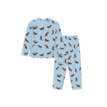 Load image into Gallery viewer, Beagle Pajamas for Women - XL Available - Beagles Doing Yoga-Pajamas-Apparel,Beagle,Dog Mom Gifts,Pajamas-12