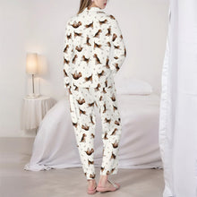 Load image into Gallery viewer, Beagle Pajamas for Women - XL Available - Beagles Doing Yoga-Pajamas-Apparel,Beagle,Dog Mom Gifts,Pajamas-6