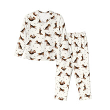 Load image into Gallery viewer, Beagle Pajamas for Women - XL Available - Beagles Doing Yoga-Pajamas-Apparel,Beagle,Dog Mom Gifts,Pajamas-7