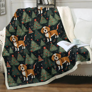 Beagle Holiday Charm Christmas Blanket-Blanket-Beagle, Blankets, Christmas, Home Decor-11