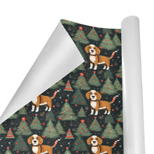 Load image into Gallery viewer, Beagle Holiday Charm Christmas Gift Wrapping Paper - 2 Rolls-Christmas Ornament-Beagle,Christmas,Wrapping Paper-2