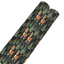 Load image into Gallery viewer, Beagle Holiday Charm Christmas Gift Wrapping Paper - 2 Rolls-Christmas Ornament-Beagle,Christmas,Wrapping Paper-3