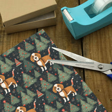 Load image into Gallery viewer, Beagle Holiday Charm Christmas Gift Wrapping Paper - 2 Rolls-Christmas Ornament-Beagle,Christmas,Wrapping Paper-4