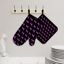 Load image into Gallery viewer, Beagle Neon Oven Mitts and Pot Holder Set-Kitchen Decor-Accessories,Beagle,Dog Mom Gifts-2