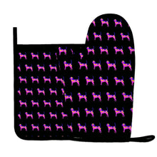 Load image into Gallery viewer, Beagle Neon Oven Mitts and Pot Holder Set-Kitchen Decor-Accessories,Beagle,Dog Mom Gifts-3