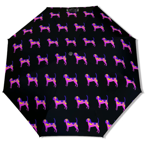 Beagle Neon Silhouette Umbrella-Daily Accessories-1