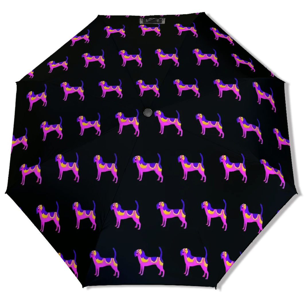 Beagle Neon Silhouette Umbrella-Daily Accessories-1